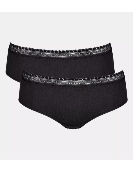 go ribbed r hipster c2p black Sloggi