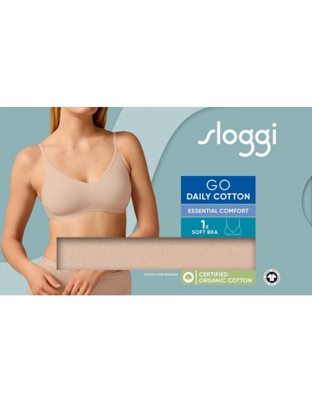 go daily cotton soft bra new beige Sloggi