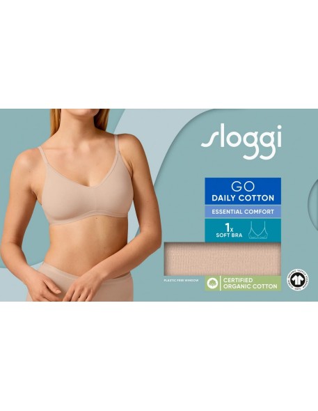 go daily cotton soft bra new beige Sloggi