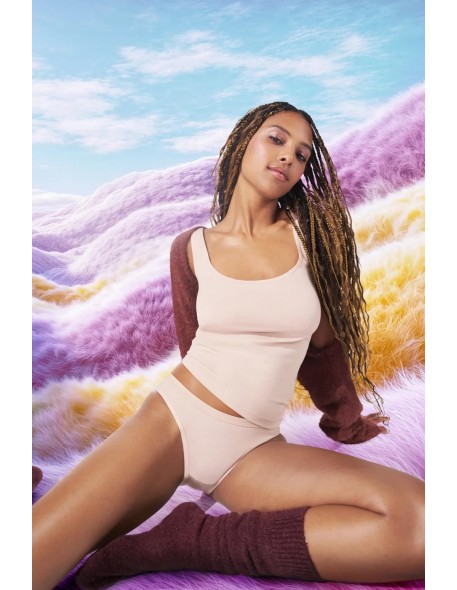 go daily cotton tank top new beige Sloggi