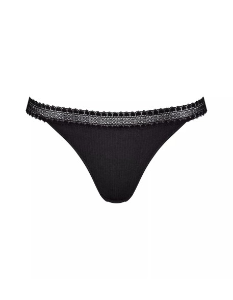 go ribbed r tanga c2p black Sloggi