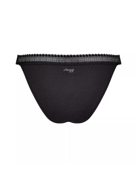 go ribbed r tanga c2p black Sloggi