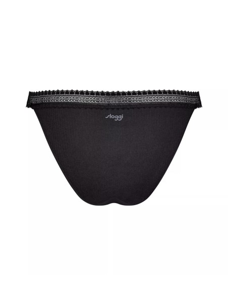 go ribbed r tanga c2p black Sloggi