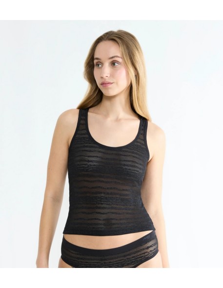free evolve tank top lace black Sloggi