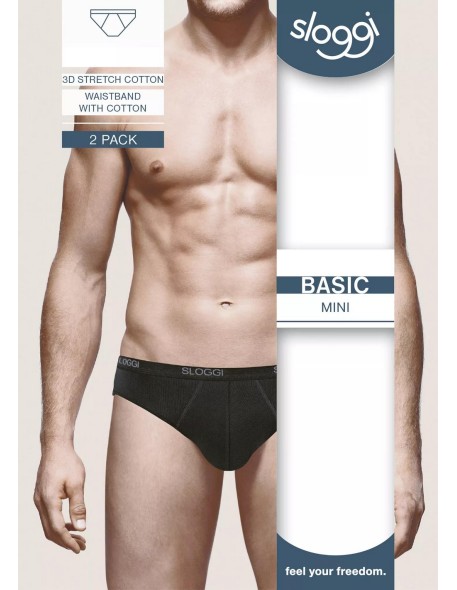 men basic mini 2p black Sloggi