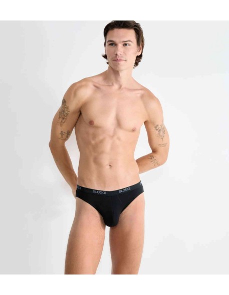 men basic mini black Sloggi