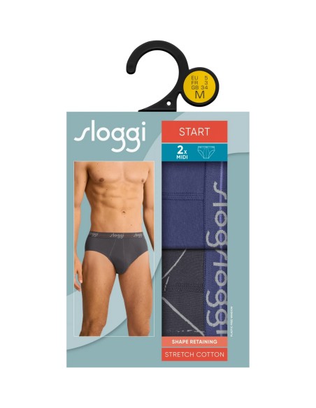 men start midi c2p box blue combination Sloggi