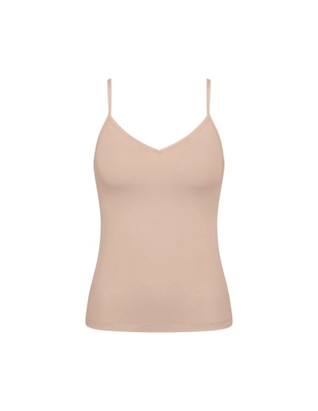 go daily cotton spaghetti top new beige Sloggi