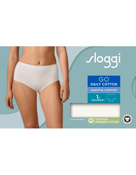 go daily cotton highwaist silk white Sloggi