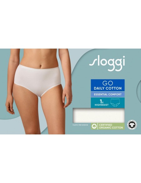 go daily cotton highwaist silk white Sloggi