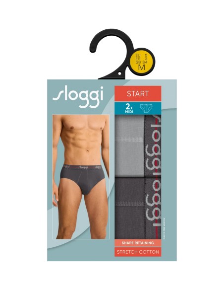 men start midi c2p box black combination Sloggi