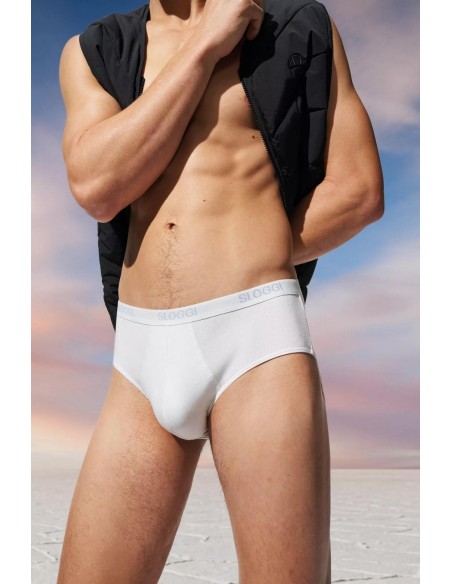 men basic midi white Sloggi