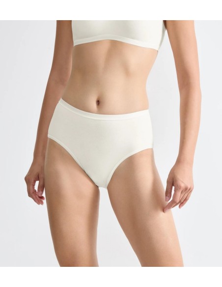 go daily cotton midi 3p silk white Sloggi