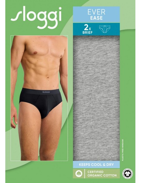 men ever ease brief 2p dark grey melange Sloggi