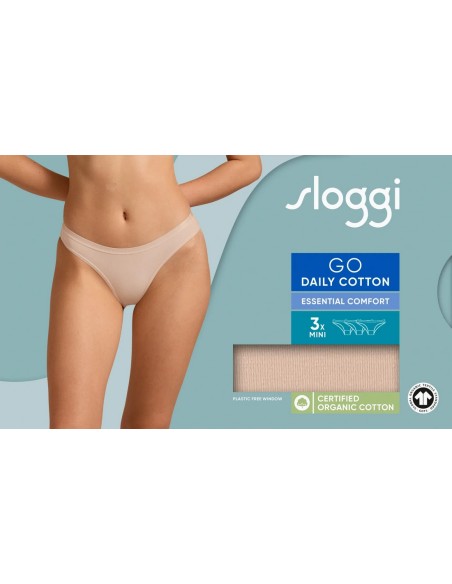 go daily cotton mini 3p new beige Sloggi