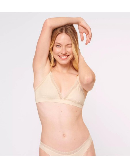 go ribbed r bralette angora Sloggi