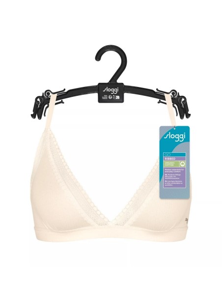 go ribbed r bralette angora Sloggi