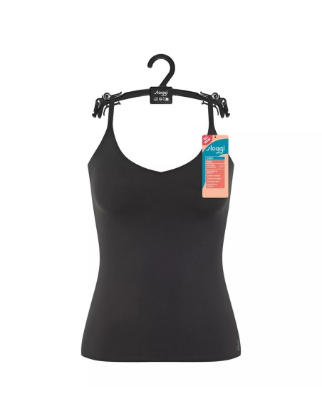 zero feel 2.0 spaghetti top black Sloggi