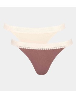 go ribbed r tanga c2p brown Sloggi