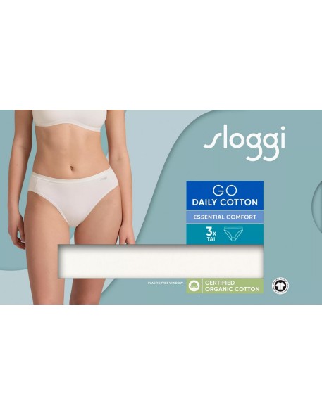 go daily cotton tai 3p silk white Sloggi
