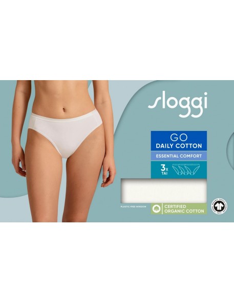 go daily cotton tai 3p silk white Sloggi