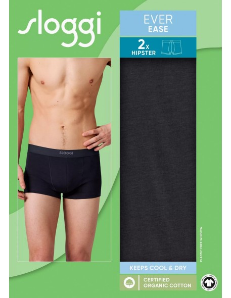 men ever ease hipster 2p black Sloggi