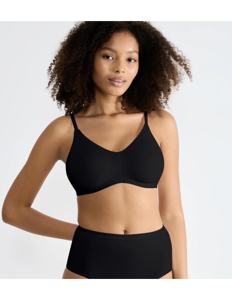 go daily cotton soft bra black Sloggi