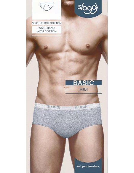 men basic midi black combination Sloggi