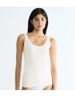 go daily cotton tank top silk white Sloggi 2
