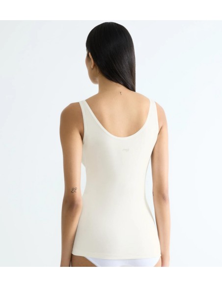 go daily cotton tank top silk white Sloggi