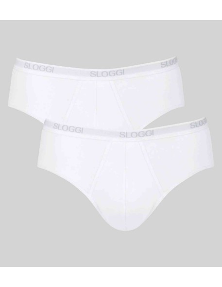 men basic midi 2p white Sloggi