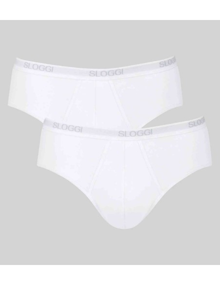 men basic midi 2p white Sloggi