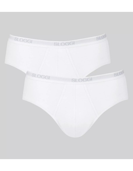 men basic midi 2p white Sloggi