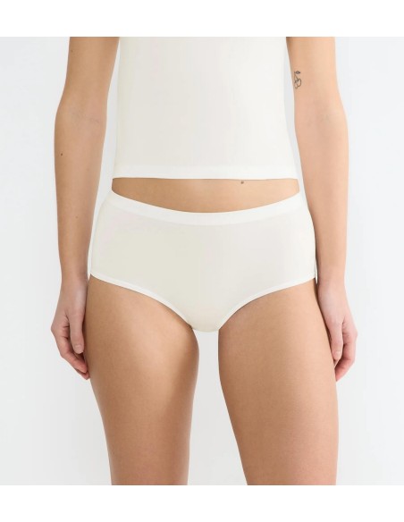go sense highwaist 2p silk white Sloggi