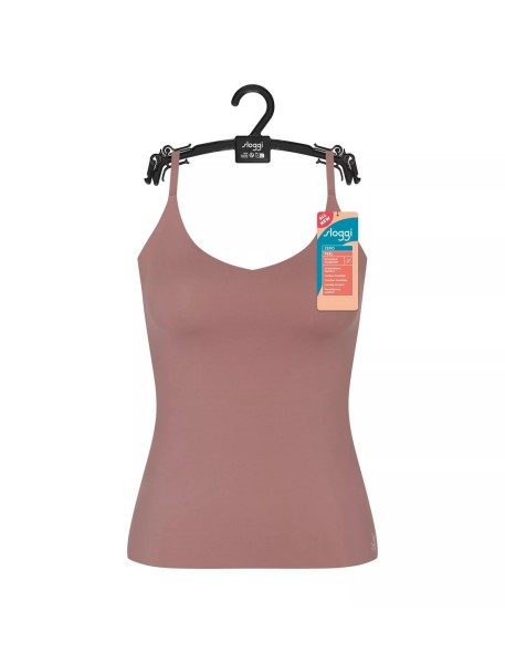 zero feel 2.0 spaghetti top cacao Sloggi