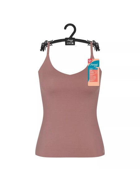 zero feel 2.0 spaghetti top cacao Sloggi