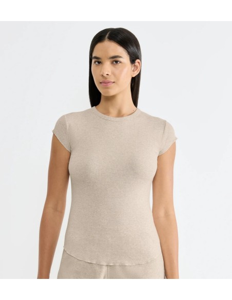 go ribbed t-shirt grey combination Sloggi