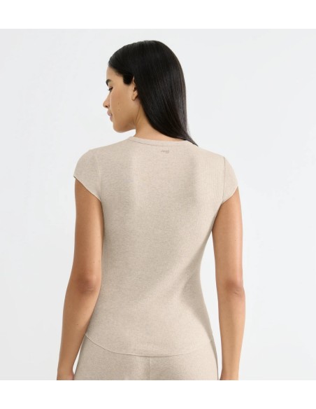 go ribbed t-shirt grey combination Sloggi