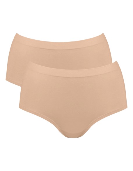 go sense highwaist 2p peanut butter Sloggi