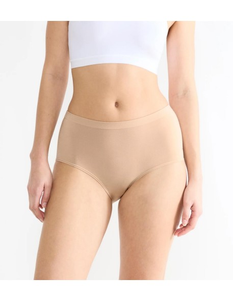 go sense highwaist 2p peanut butter Sloggi