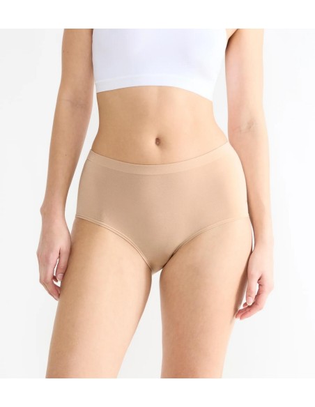 go sense highwaist 2p peanut butter Sloggi