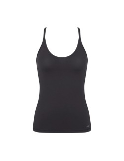 free evolve spaghetti top black Sloggi