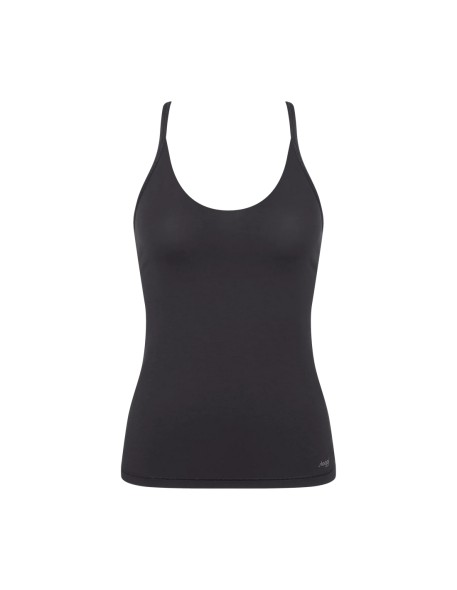free evolve spaghetti top black Sloggi