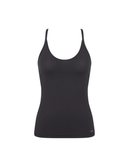 free evolve spaghetti top black Sloggi