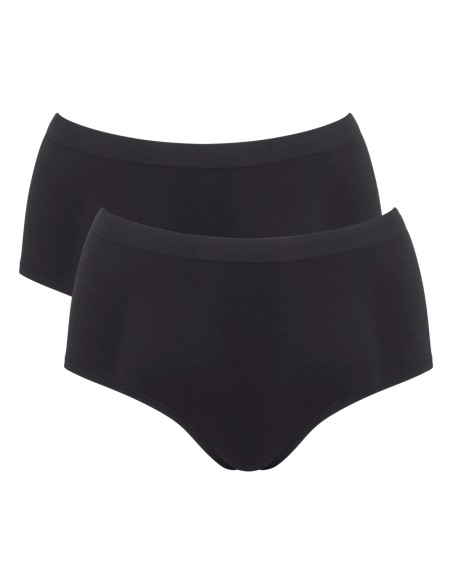 go sense highwaist 2p black Sloggi