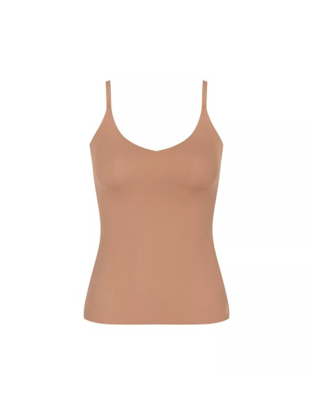 zero feel 2.0 spaghetti top nostalgic brown Sloggi