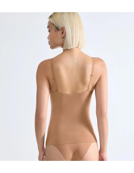 zero feel 2.0 spaghetti top nostalgic brown Sloggi