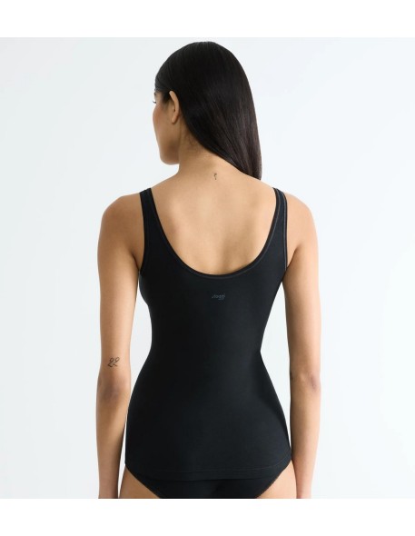go daily cotton tank top black Sloggi