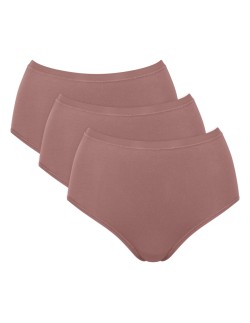 go daily cotton highwaist 3p cacao Sloggi