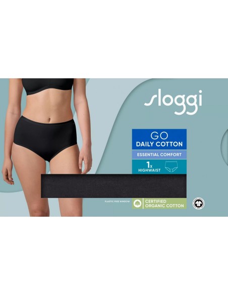 go daily cotton highwaist black Sloggi